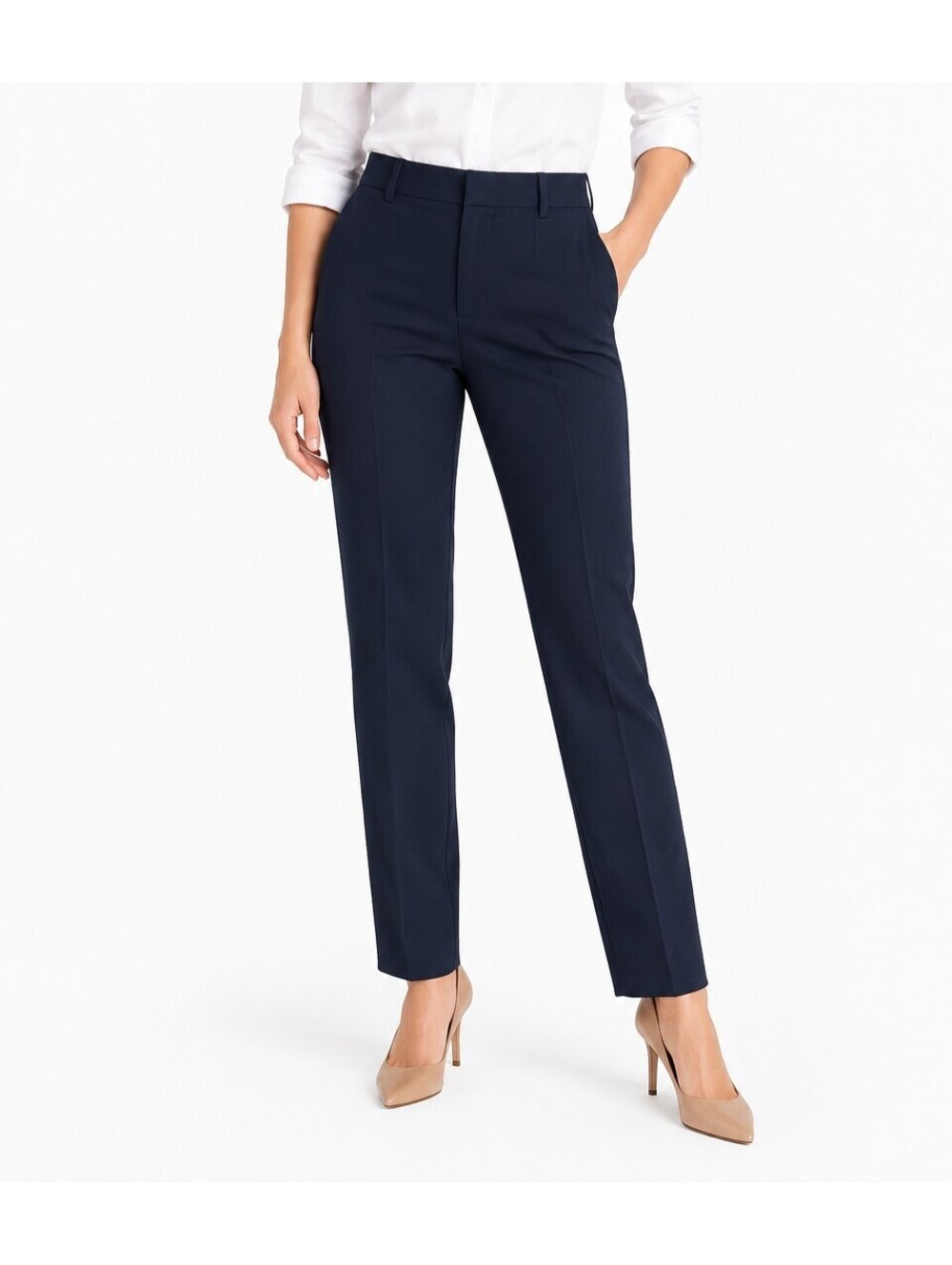 J.Crew High-Rise Cameron Pants Navy Blue Stretch Dress Pants Size 0 NWT $98